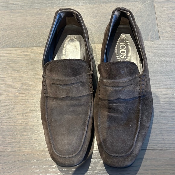 Tod’s suede loafers